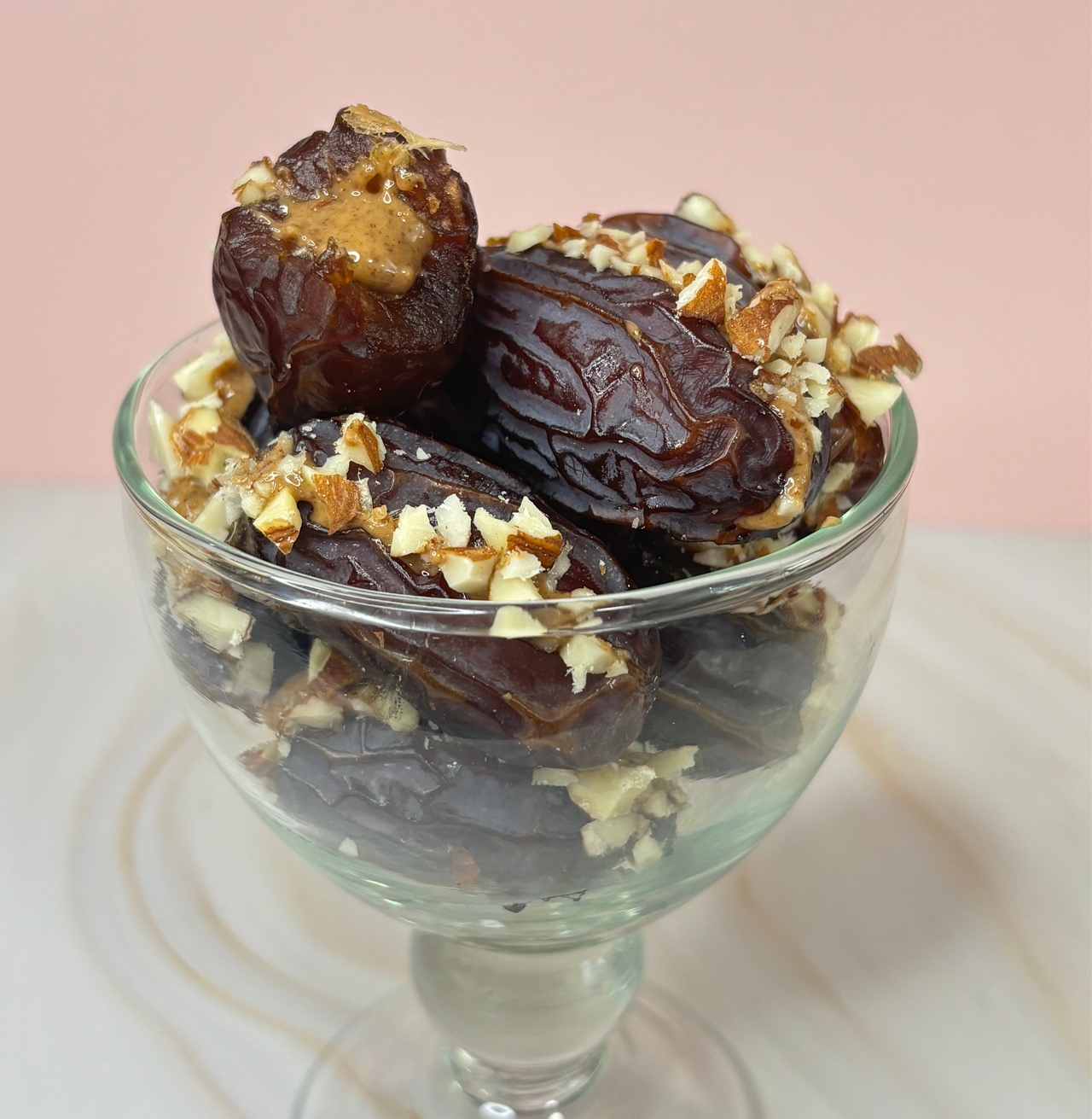 Almond Butter Crunch Stuffed Dates